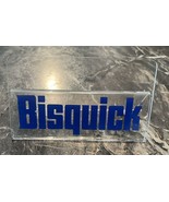Vintage Bisquick Lucite Acrylic Recipe Card Napkin Holder Promo Advertis... - $7.69