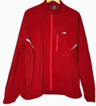 Outdoor Research Redline Perform Jacket Men&#39;s Size Large Red Running Full Zip OR - £16.09 GBP