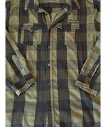 Grunt Style Men&#39;s Flannel Button Down Long Sleeve Shirt Size: XXL Green/... - $32.86 CAD