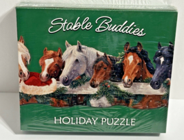 Stable Buddies (D/C Horses)  Holiday 1000 Pieces Puzzle 34&quot;X 12&quot; Brand New - $312.67 MXN