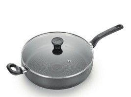 T-FAL Black ~ 5 Qt. Jumbo Cooker Vented Lid ~ Non-Stick ~ Thermo-Spot Technology - £41.85 GBP