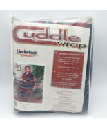 Biederlack of America Cuddle Wrap Mulligan Stripe Burgundy 55&quot; x 67&quot; Bla... - £30.43 GBP