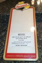 1950s FALSTAFF BEER BAR LIQUOR LICENSE PERMIT 26&quot; HEAVY METAL FRAME RARE - $449.95