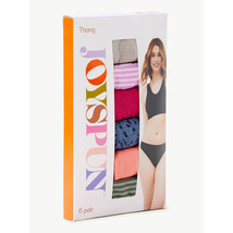 Women&#39;s Joyspun Seamless Thong Panties 6 Pair Pack Size Small (4-6) NEW - £7.05 GBP