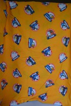 Thomas the train &amp; Friends FLAT BED SHEET Twin Size Yellow Road Rail Sea... - $19.20 CAD