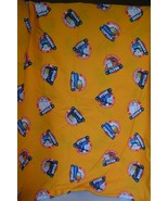 Thomas the train &amp; Friends FLAT BED SHEET Twin Size Yellow Road Rail Sea... - $14.00
