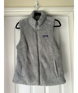Patagonia Los Gatos Vest Gray Full Zip Sherpa Fleece Pockets Women’s Siz... - $67.70 CAD