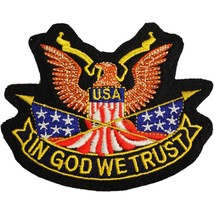 American Eagle In God We Trust Patch Black &amp; Yellow 3&quot; - £7.77 GBP