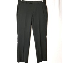 Awearness Kenneth Cole Mens Dress Pants Size 34  Flat Front Black - £18.39 GBP
