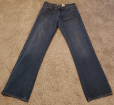 Gap Men&#39;s Straight Fit Medium Wash Whiskered Jeans Size 32/34 - $16.49