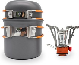 Outdoor Mini Picnic Stoves Cookware Equipment, For Camping Hiking, (3Pcs. - £32.01 GBP