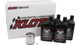 Klotz Synthetic 20W/50 Oil Change Kit For 86-22 Harley Evolution Sportster Model - £75.27 GBP