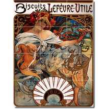 Alphonse Mucha Poster Art Painting Ceramic Tile Mural P06566 - £94.51 GBP+