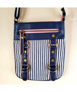 Charming Charlie Crossbody Purse Handbag Clutch Shoulder Bag Navy White ... - $13.86