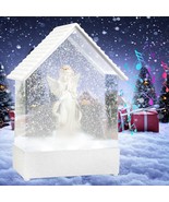 Angel Musical Snow Globe - Praying Angel Statue Lights Festival Decor Fo... - £60.93 GBP