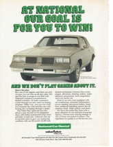 70&#39;s National Car Rental Print Ad Automobile 8.5&quot; x 11&quot; - $20.16