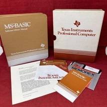 MS-BASIC Ver 1.2 Texas Instruments Software &amp; Manual VTG 1983 Microsoft ... - $123.75