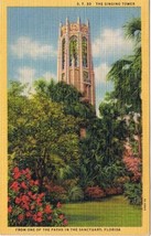 Postcard Magnificant Singers Tower Lake Wales Florida From Path In Sanct... - £2.31 GBP