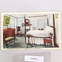 Washington&#39;s Bedroom in The Headquarters Valley Forge PA 1920s Postcard - $13.44 CAD