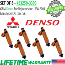 NEW Denso x6 OEM Fuel Injectors for 1999-2004 Mitsubishi Montero Sport 3.0L/3.5L - £211.00 GBP