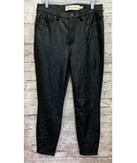 Soft Surroundings Womens Black Faux Leather High Rise Skinny Jeans Pants... - $53.49 CAD
