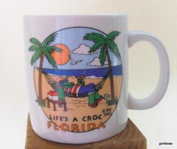 &quot;Life&#39;s a Croc&quot; Florida Mug Vintage 1993 3.5&quot; - £11.90 GBP