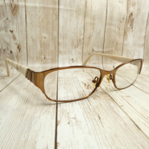 Saks Fifth Avenue Satin Gold Metal Eyeglasses FRAMES - SAKS263 3YG 54-17... - $17.30