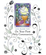 God Bless You on Your First Holy Communion - Communion Greeting Card - 2... - $51.04 MXN