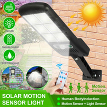 Solar 213 Leds Street Wall Light Pir Motion Sensor Remote Outdoor Garden... - £22.01 GBP