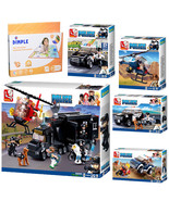 SlubanKids SWAT Police Car SUV Jeep &amp; more Building Blocks Kids Set With... - €60,00 EUR