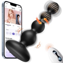 Anal Plug Sex Toys For Men - 360 Rotating Vibrating Butt Plug 10 Modes Prostate  - £34.39 GBP