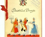 Smedley&#39;s Hydropathic 1938 Christmas Dinner Menu Matlock England Helen M... - $247.25