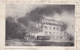 Vintage 1906 Real Photo Postcard RPPC Undivided San Francisco Fire Front St. - $9.85