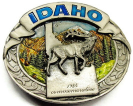 1984 Idaho Bull Elk Commemorative Siskiyou Williams Oregon Belt Buckle LTD 1138 - $49.48