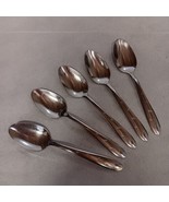 Marcrest MCF1 Soup Spoons 5 Stainless Steel 7.125&quot; 5 Atomic Starburst - £17.28 GBP