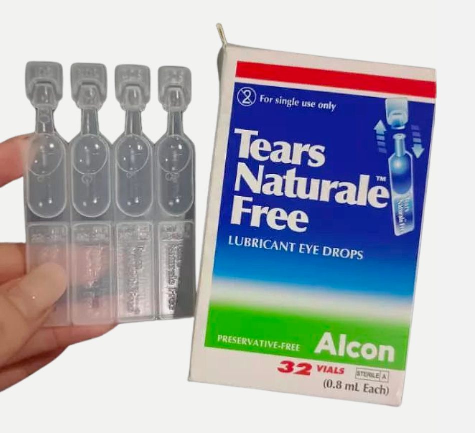 6 BOX ALCON TEARS NATURALE FREE 32 Vial 0.8ml LUBRICANT EYE DROPS ...