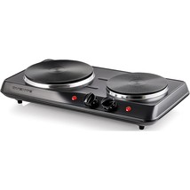 Ovente Electric Countertop Double Burner, 1700W Cooktop with 7.25 and 6.... - $39.99