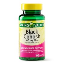 Spring Valley Black Cohosh 40 mg, 100 tablets, Menopause Support..+ - $19.79