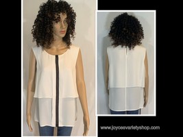 Ivanka Trump Women Who Work Collection Dressy Blouse Top Sz Large  - £47.95 GBP
