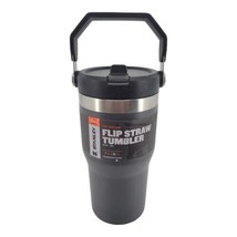 Stanley IceFlow Stainless Steel Tumbler 20oz Straw Vacuum Insulated Charcoal - £31.38 GBP