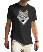 cool wolf Unisex Black T-Shirt - £18.23 GBP