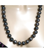 Sterling Silver Ball Bead Necklace Made in Mexico 14 mm 26 Inches 116.8 ... - £207.53 GBP