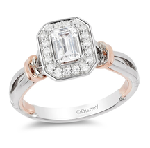 Enchanted Disney Fine Jewelry Snow White Diamond Frame Engagement Splendid Ring - £95.56 GBP