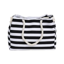 Special big Stripe  handbags shopping bag beach handbag new fashion canvas bag w - £102.83 GBP