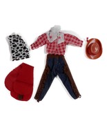 Vtg Totsy 10&quot; Fashion Doll Skipper Clone Cowgirl Outfit Wester Shirt Hat... - $145.66 MXN
