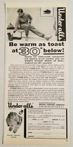 1955 Print Ad Under-alls Featherweight Long Underwear Brooks Uniform New York,NY - £10.23 GBP