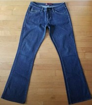 Woman&#39;s ChiQle Boot Cut Jeans Size 7/28 Denim Architect  Dark Blue  - $38.60