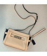 NWT Coach 53107 Swagger Wristlet Crossbody Bag Color-block Pebbled Leather - $208.47 CAD