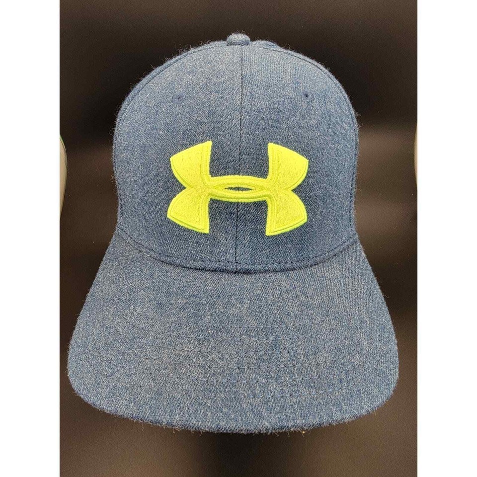 Under Armour W/Lime Green Symbol Size LG/XL Blue Baseball Cap Item image 2