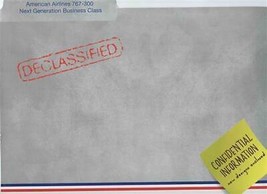 American Airlines 767-300 Next Generation Business Class Confidential Folder  - $28.70